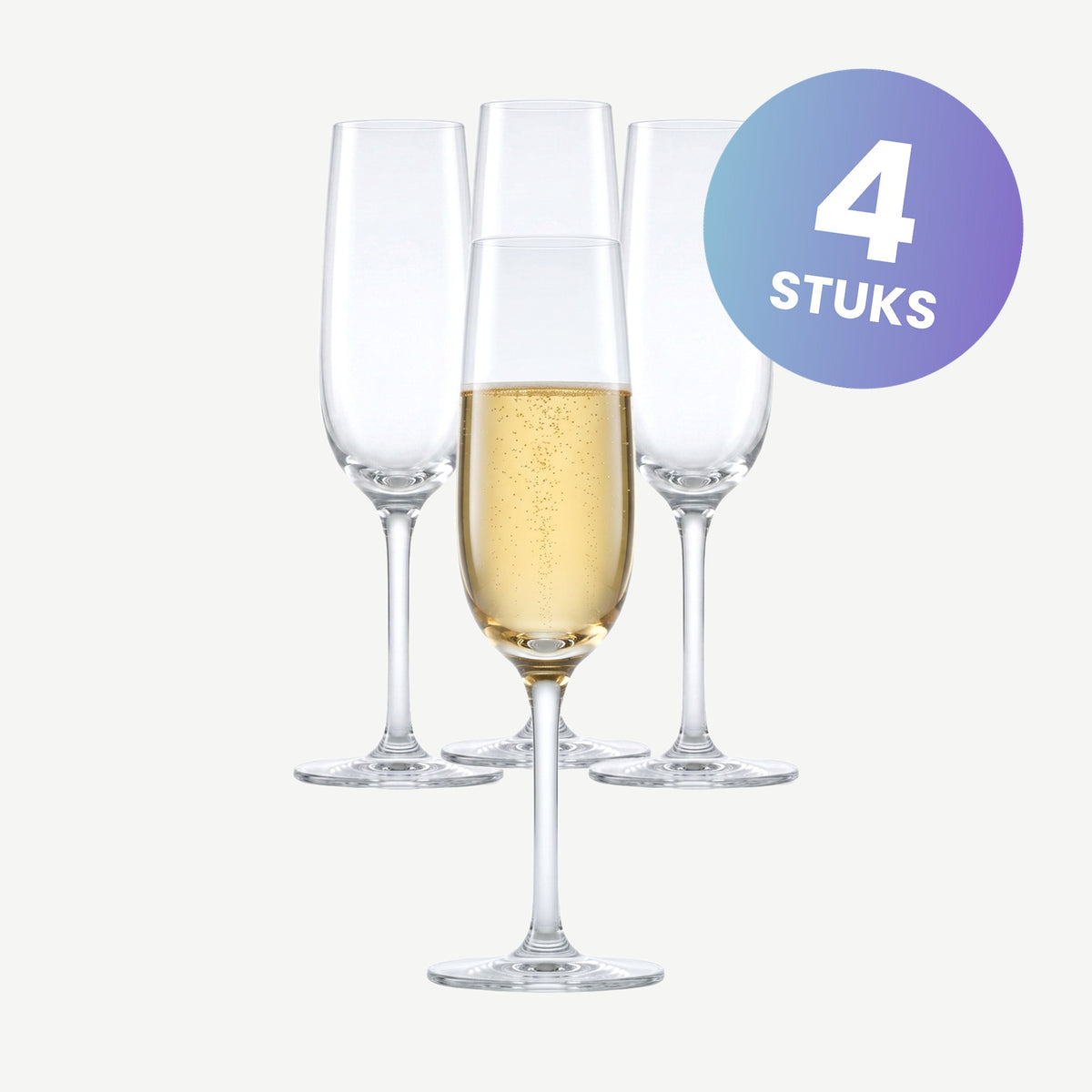 Schott Zwiesel For You Champagneglas 21 Cl met Mousseerpunt - set van 4 glazen