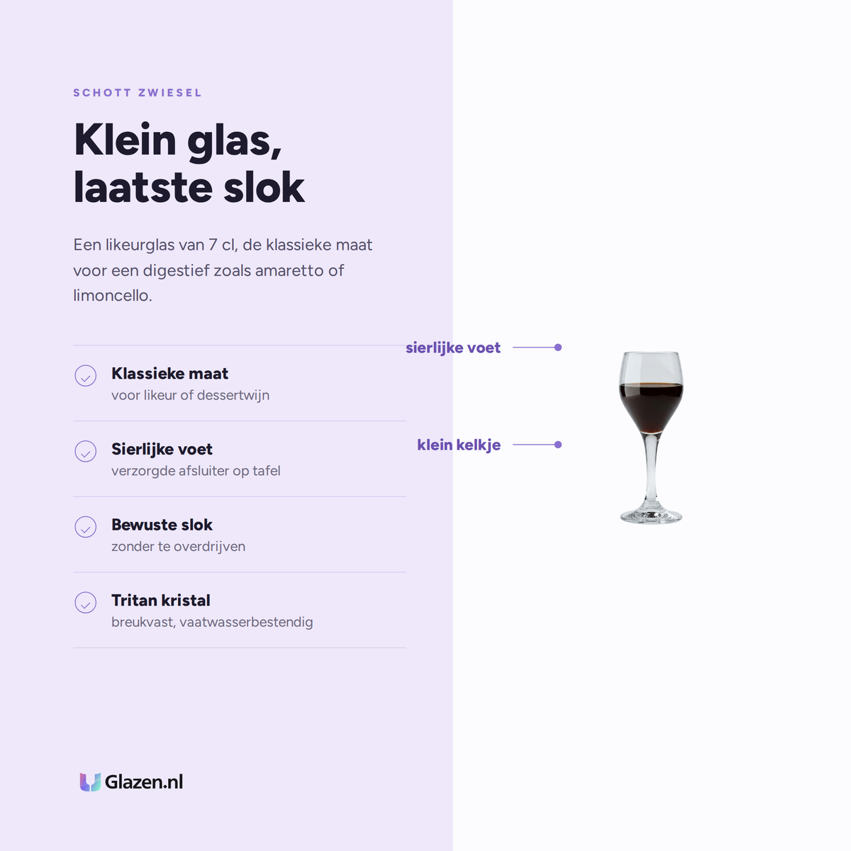 Eigenschappen van Schott Zwiesel Mondial Likeurglas 7 Cl