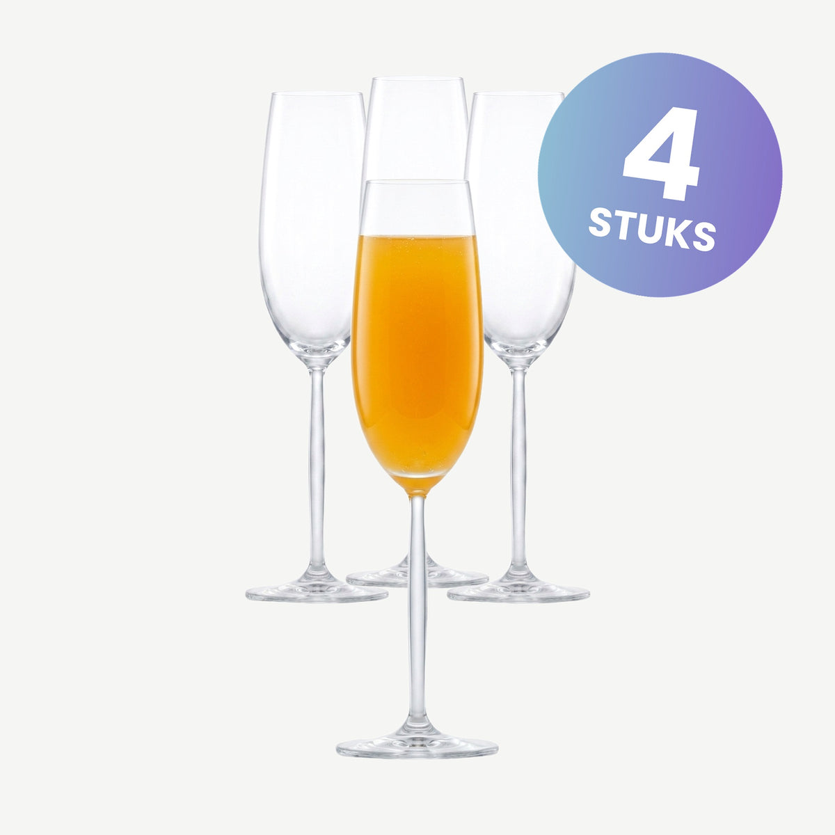 Schott Zwiesel Muse Diva Champagneglas 21,9 Cl met Mousseerpunt - set van 4 glazen