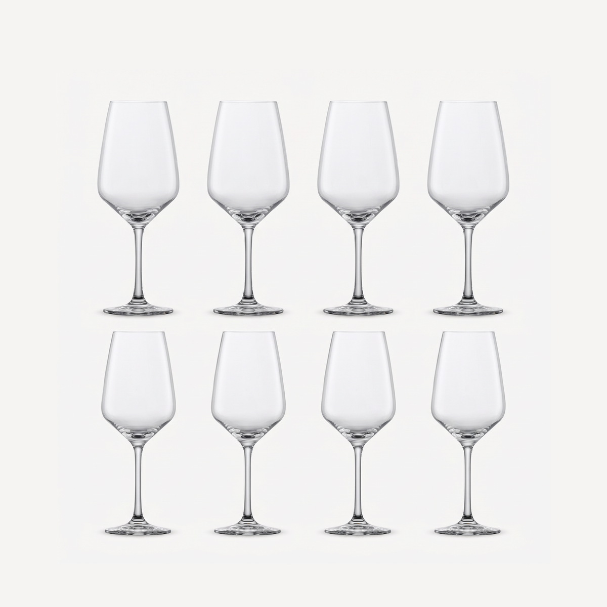 Schott Zwiesel Tulip set van acht lege wijnglazen