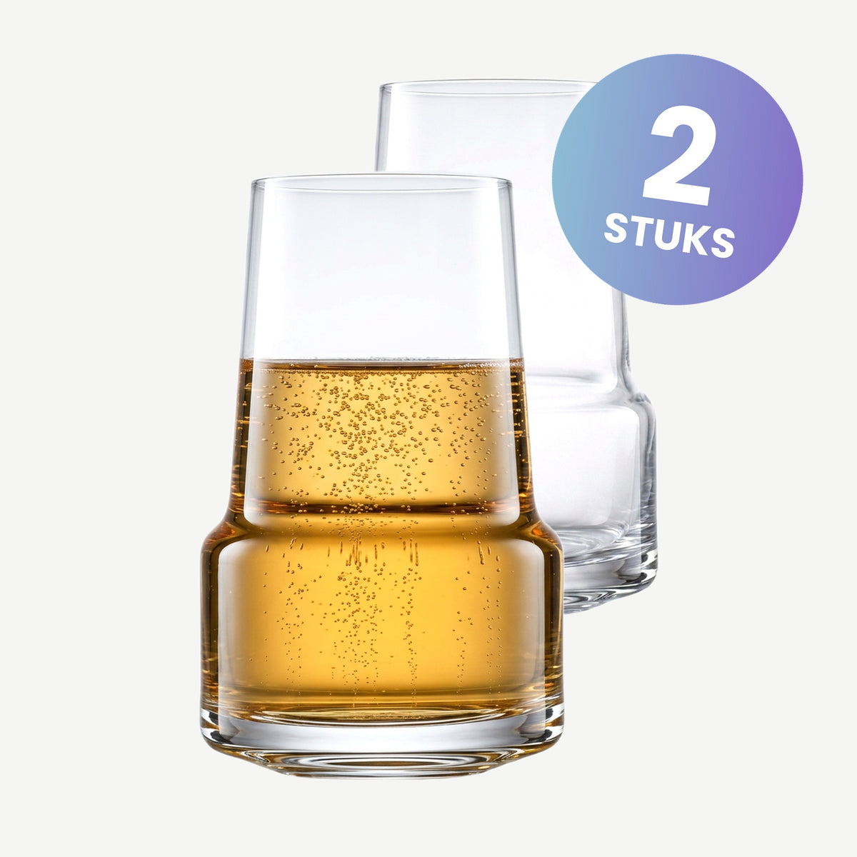 Zwiesel Glas Level Champagnetumbler 41,2 Cl met Mousseerpunt - set van 2 glazen