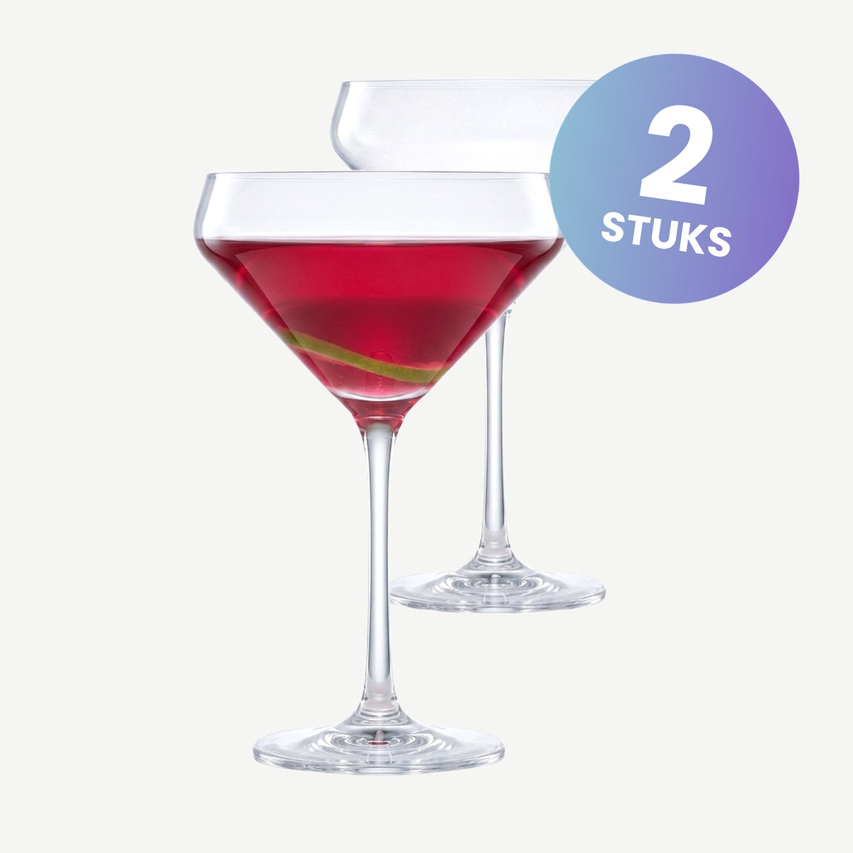 Zwiesel Glas Pure Martiniglas 34,3 Cl - set van 2 glazen