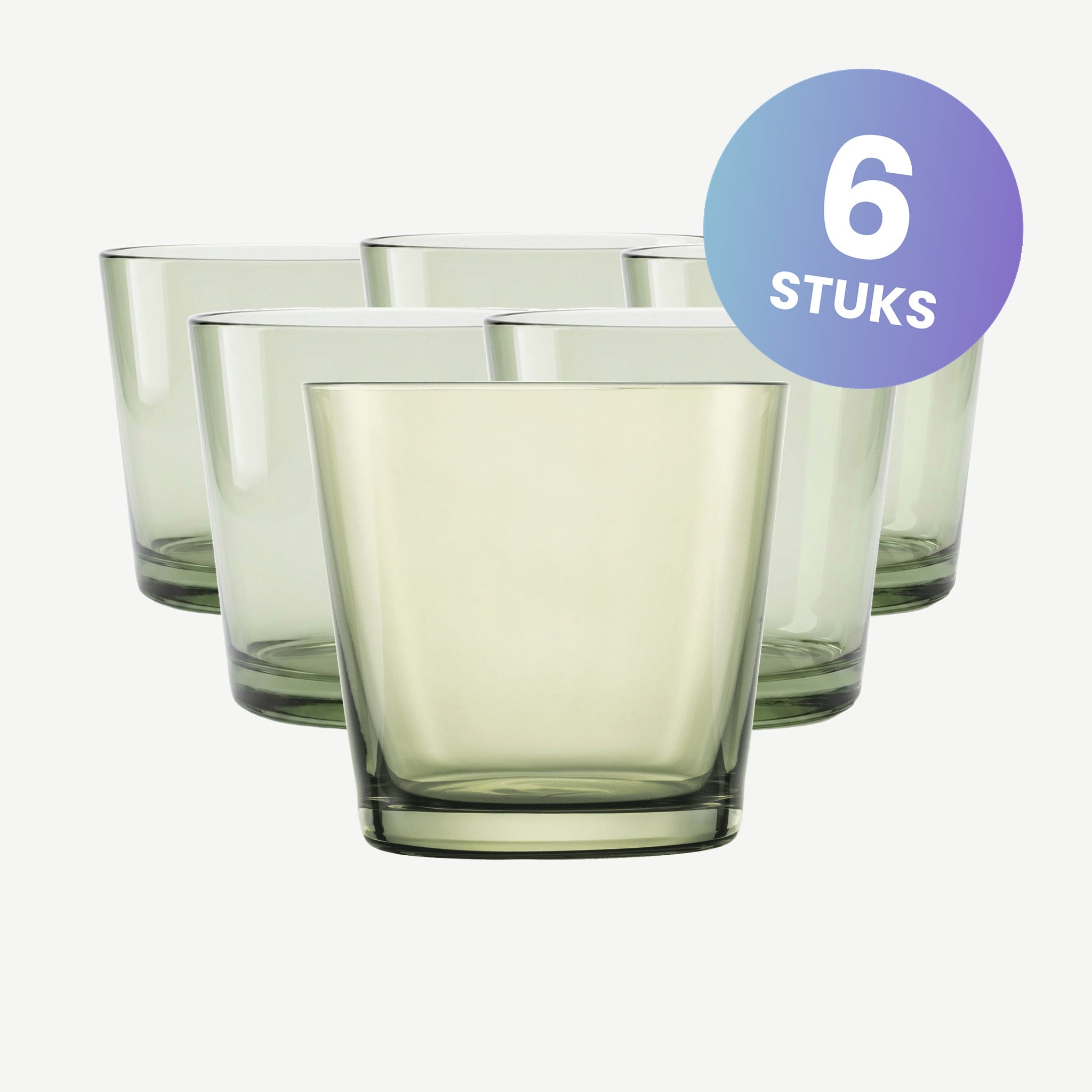 Zwiesel Glas Sonido Waterglas 36,7 cl Groen - set van 6 glazen
