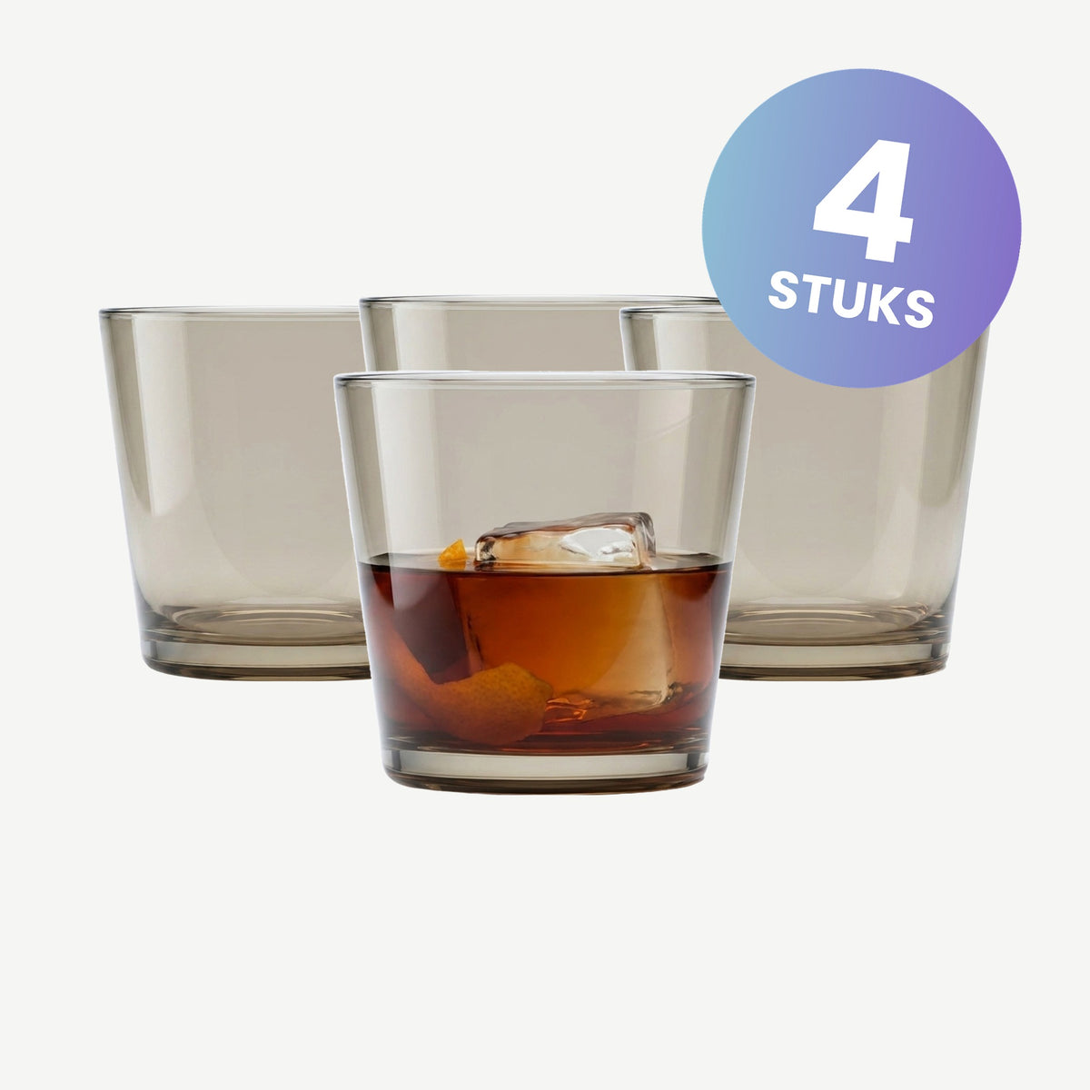 Zwiesel Glas Together Waterglas 36,7 Cl Taupe - set van 4 glazen