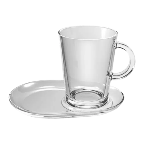 Pasabahce Tribeca Theeglas 40 Cl En Schotel Ovaal13X18,5 – 2 Stuks Glazen.nl