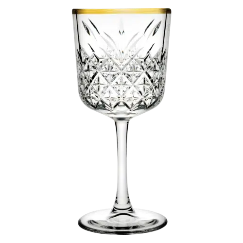 Pasabahce Timeless Wijnglas 33 Gouden Rand – 4 Stuks Glazen.nl