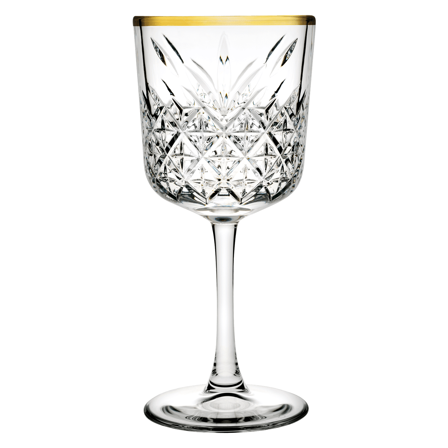 Pasabahce Timeless Wijnglas 33 Gouden Rand – 4 Stuks