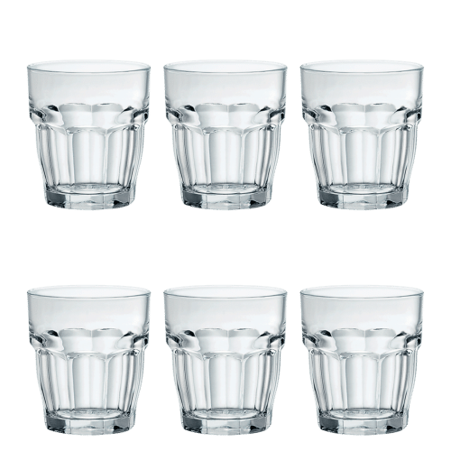 Bormioli Rocco Rock Bar Tumbler 27 cl Stapelbaar – 6 Stuks