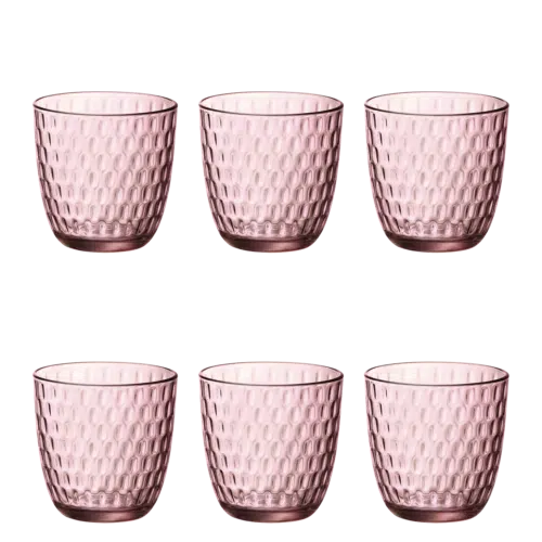 Bormioli Rocco Slot Tumbler 29 cl Roze – 12 Stuks Glazen.nl