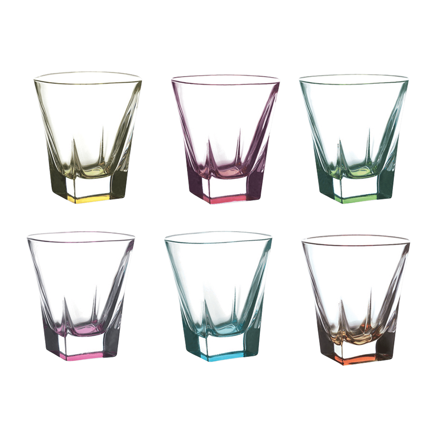 RCR Fusion Colour Shotglas 6 cl Assorti – 6 Stuks