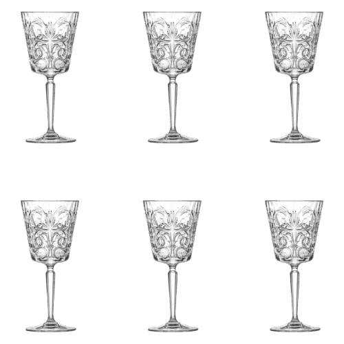 RCR Tattoo Wijnglas 29 cl – 6 Stuks
