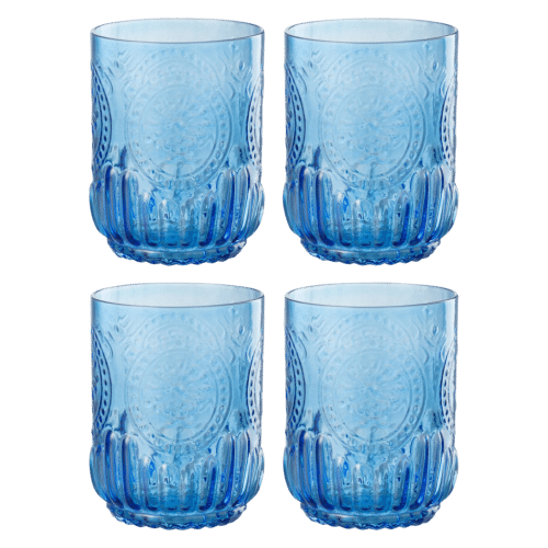 Giftbox 4 Drinking Glass Maya Glass Blue